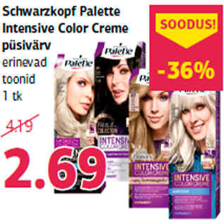 Allahindlus - Schwarzkopf Palette Intensive Color Creme püsivärv