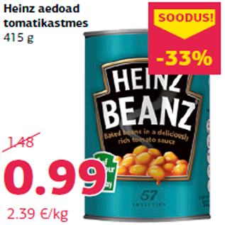 Allahindlus - Heinz aedoad tomatikastmes 415 g