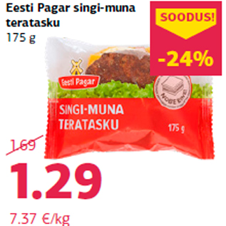 Allahindlus - Eesti Pagar singi-muna teratasku 175 g