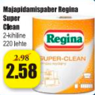 Allahindlus - Majapidamispaber Regina Super Clean