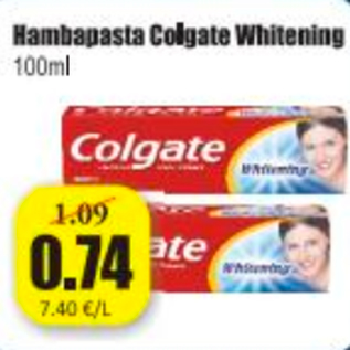 Скидка - Зубная паста Colgate Whitening 100 мл