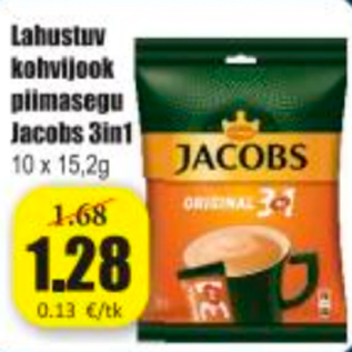 Скидка - Напиток кофейный растворимый молочная смесь Jacobs 3in1