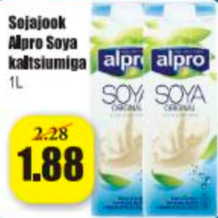 Allahindlus - Sojajook Alpro Soya kaltsiumiga 1 L