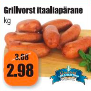 Allahindlus - Grillvorst itaaliapärane kg