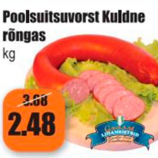 Скидка - Колбаса полукопченая Kuldne кольцо кг