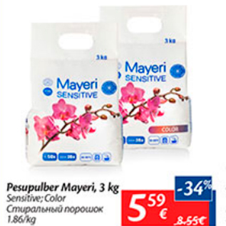 Allahindlus - Pesupulber Mayeri, 3 kg