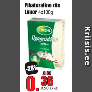 Скидка - Рис длиннозерный Limor