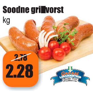 Allahindlus - Soodne grillvorstid kg