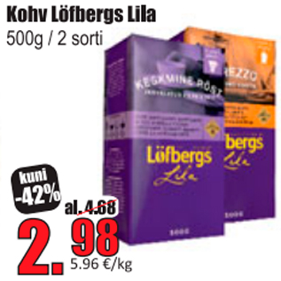 Allahindlus - Kohv Löfbergs Lila