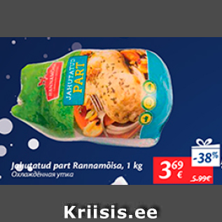 Allahindlus - jahutatud part rannamõisa, 1 kg