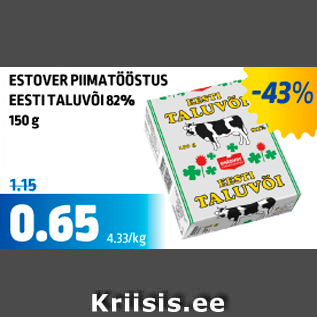 Allahindlus - ESTOVER PIIMATÖÖSTUS EESTI TALUVÕI