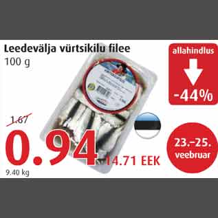 Allahindlus - Leedevälja vürtsikilu filee