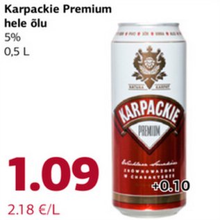 Allahindlus - Karpackie Premium hele õlu