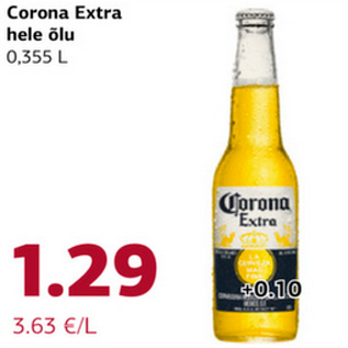 Allahindlus - Corona Extra hele õlu 0,355 l