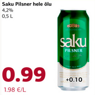 Allahindlus - Saku Pilsner hele õlu