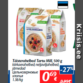 Allahindlus - Täisterahelbed Tartu Mill, 500 g