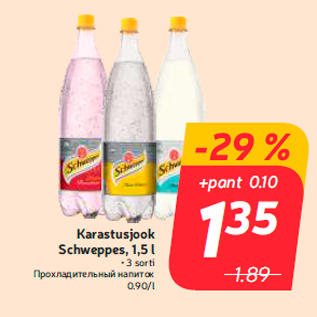 Allahindlus - Karastusjook Schweppes, 1,5 l