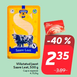 Allahindlus - Viilutatud juust Saare Leet, 500 g