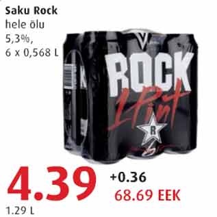 Allahindlus - Saku Rock hele õlu