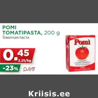 Allahindlus - POMI TOMATIPASTA, 200 g