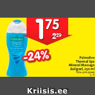 Allahindlus - Palmolive Thermal Spa Mineral Massage dušigeel, 250 ml