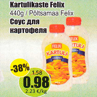 Allahindlus - Kartulikaste Felix