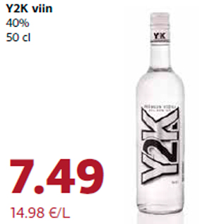 Allahindlus - Y2K viin 40% 50 cl