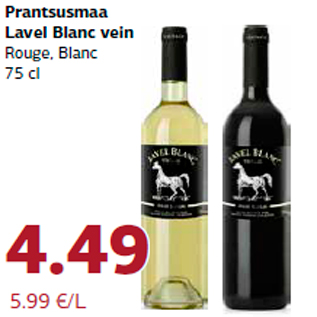 Allahindlus - Prantsusmaa Lavel Blanc vein