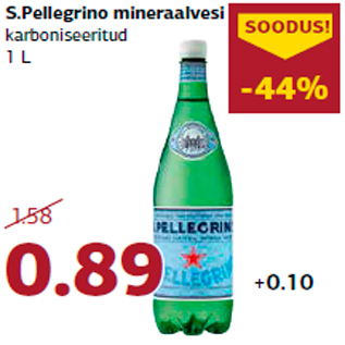 Скидка - Минеральная вода S.Pellegrino