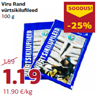 Allahindlus - Viru Rand vürtsikilufileed 100 g