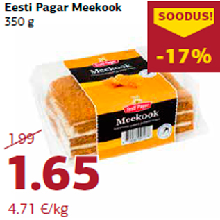 Allahindlus - Eesti Pagar Meekook 350 g