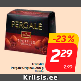 Скидка - Трюфели Pergale Original, 200 г