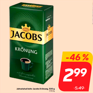 Allahindlus - Jahvatatud kohv Jacobs Krönung, 500 g