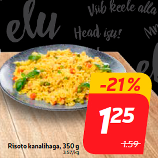 Allahindlus - Risoto kanalihaga, 350 g