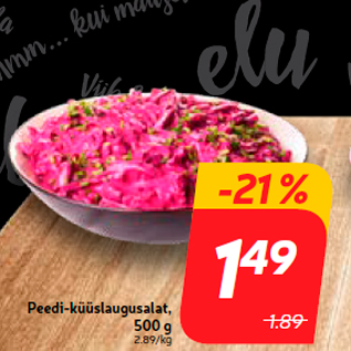 Allahindlus - Peedi-küüslaugusalat, 500 g