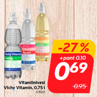 Скидка - Витаминная вода Vichy Vitamin, 0,75 л