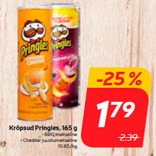 Allahindlus - Krõpsud Pringles, 165 g