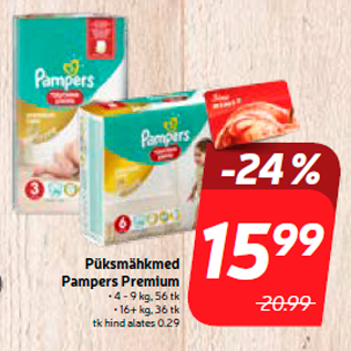 Allahindlus - Püksmähkmed Pampers Premium