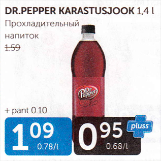 Allahindlus - DR. PEPPER KARASTUSJOOK 1,4 l