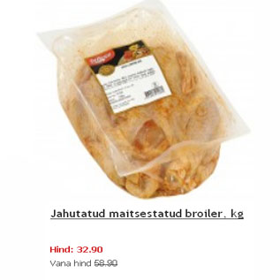 Allahindlus - Jahutatud maitsestatud broiler