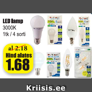 Allahindlus - LED lamp
