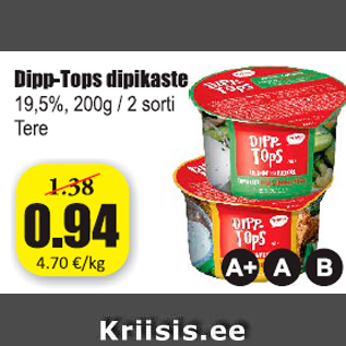 Allahindlus - Dipp- Tops dipikaste