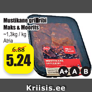 Allahindlus - Mustikane grillribi Maks & Moorits