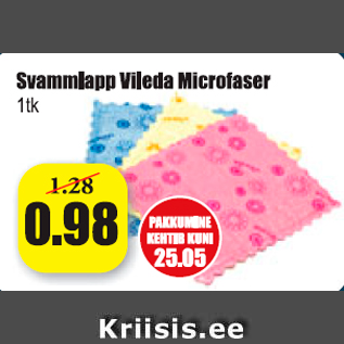 Allahindlus - Svammlapp Vileda Microfaser 1 tk