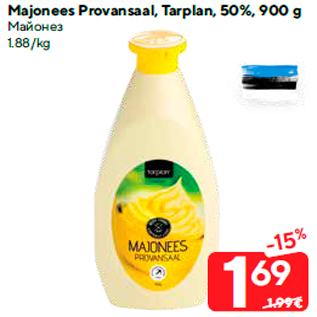 Allahindlus - Majonees Provansaal, Tarplan, 50%, 900 g