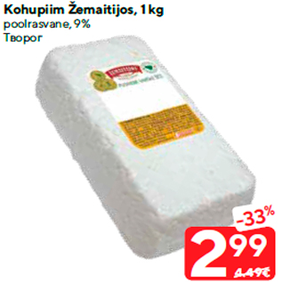 Allahindlus - Kohupiim Žemaitijos, 1 kg