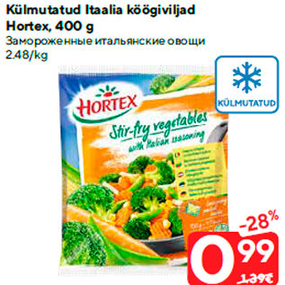 Allahindlus - Külmutatud Itaalia köögiviljad Hortex, 400 g