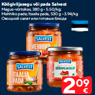 Allahindlus - Köögiviljasegu või pada Salvest