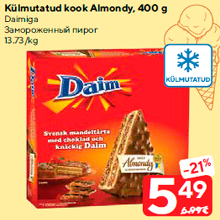 Allahindlus - Külmutatud kook Almondy, 400 g