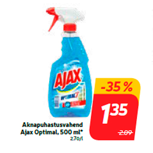 Allahindlus - Aknapuhastusvahend Ajax Optimal, 500 ml*